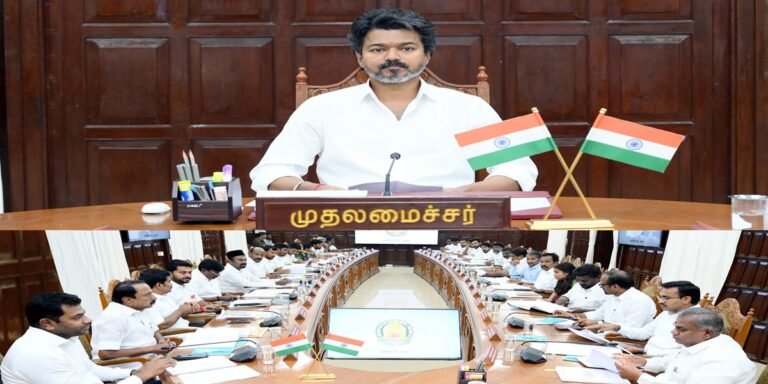 த.வெ.க.வின் முதல் அமைச்சரவைக் கூட்டம்!