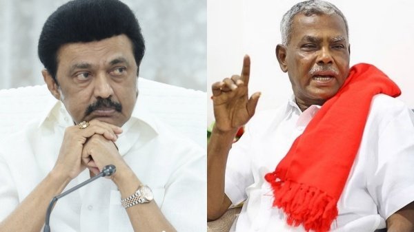 மு.க ஸ்டாலின் பேசுனது தப்பு… கொந்தளித்த பெ. சண்முகம்… நறுக் பதிலடி…!!! 
