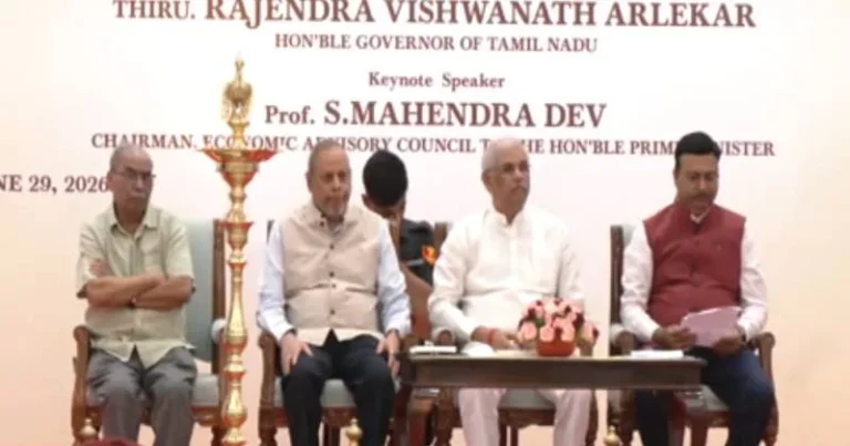 வளர்ந்த இந்தியா 2047 இலக்கை நோக்கி தமிழக வளர்ச்சியை நிர்ணயிக்க வேண்டும் – ஆளுநர் அர்லேகர் பேச்சு!