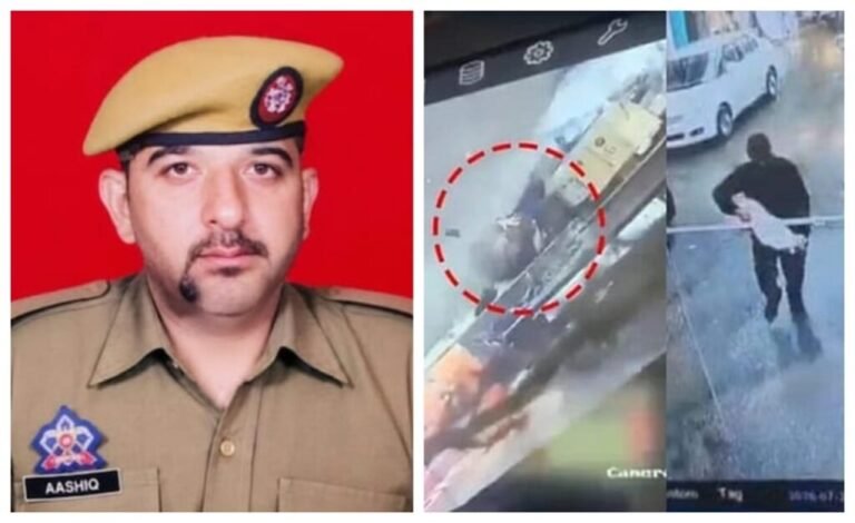 காஷ்மீரில் பட்டப்பகலில் போலீஸ்காரரை சுட்டுக்கொன்ற பயங்கரவாதி…