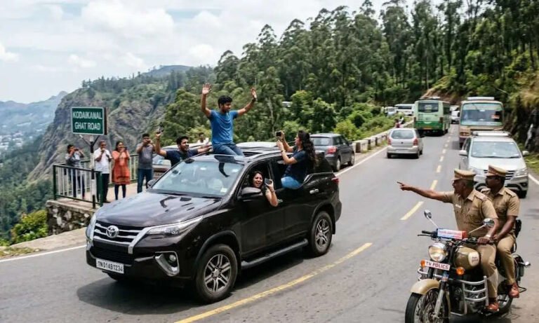 காரில் தொங்கிட்டு போனா இனி கார் பறிமுதல்! கொடைக்கானல் போற இளைஞர்களுக்கு எஸ்பி அதிரடி எச்சரிக்கை!