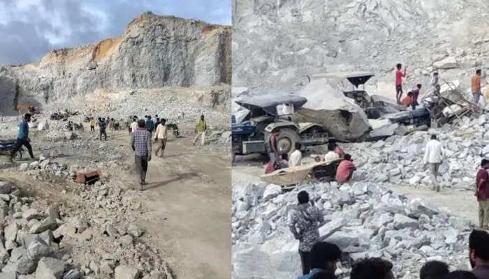 கல்குவாரியில் கோர விபத்து; பாறை உருண்டு விழுந்து 8 தொழிலாளர்கள் பலி..!!