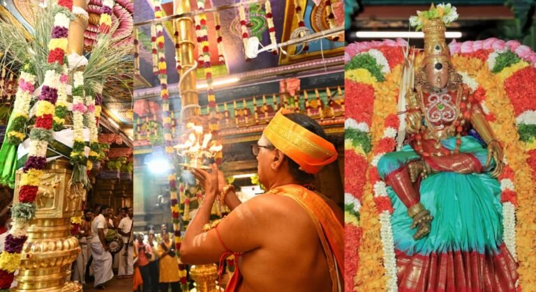 மதுரை மீனாட்சி அம்மன் கோவில் ஆடி முளைக்கொட்டு திருவிழா கொடியேற்றத்துடன் துவங்கியது