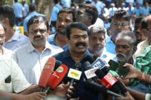 அரசியல் பழிவாங்கும் நோக்கோடு பி.ஆர். சுந்தரைக் கைதுசெய்வதா?- சீமான்