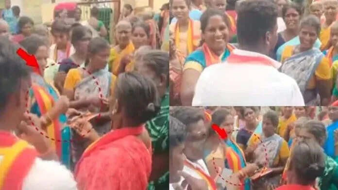 மதுராந்தகத்தில் வாக்காளர்களுக்கு பணம் கொடுத்த தவெக? வீடியோவால் சர்ச்சை