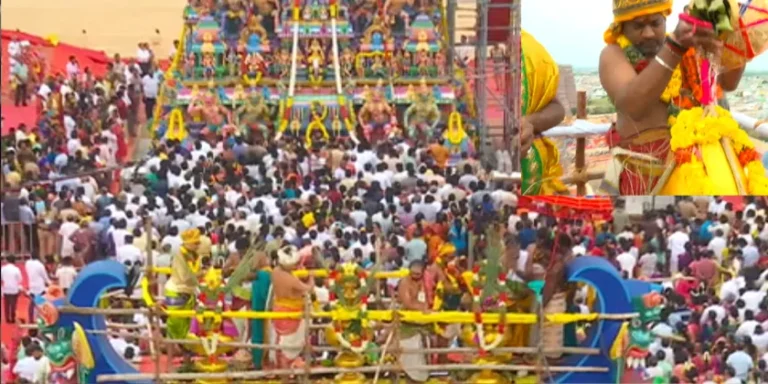 மதுரை மீனாட்சியம்மன் கோவில் கும்பாபிஷேகம் கோலாகலம்; ஏராளமான பக்தர்கள் பங்கேற்பு