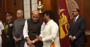 பாதுகாப்பு, அமைதி, மக்கள் நலன்களுக்காக ஒன்றிணைந்து பணியாற்ற உறுதி – இலங்கையில் ராஜ்நாத்சிங் பேட்டி!