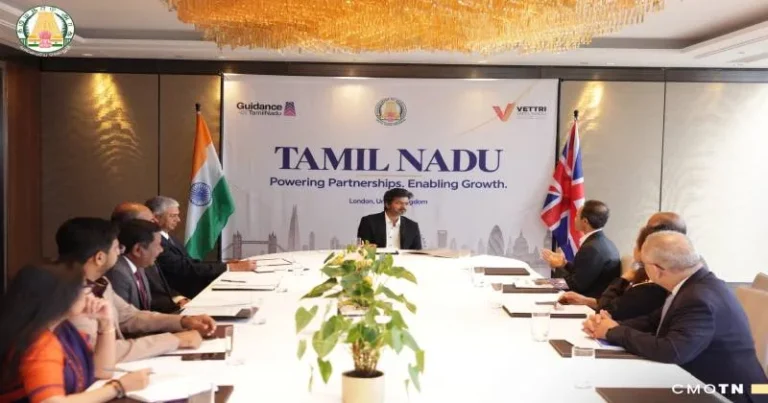 முதல்வரின் லண்டன் பயணத்தில் 12,300 கோடி முதலீடு ஈர்ப்பு – புரிந்துணர்வு ஒப்பந்தம் கையெழுத்து!