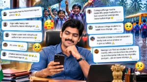 ஸ்கூலுக்கு லீவு விடுங்க-மெசேஜ்களைப் பகிர்ந்த கன்னியாகுமரி கலெக்டர்!