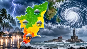 தூத்துக்குடி, நெல்லை, குமரியில் கனமழை..மஞ்சள் அலர்ட் கொடுத்த வானிலை மையம்!