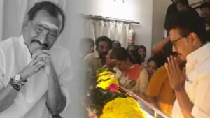 #JUST IN : தேவா உடலுக்கு நேரில் அஞ்சலி செலுத்திய மு.க.ஸ்டாலின்!