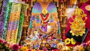ஆந்திரக் கோயிலில் குவிந்த பக்தர்கள்…!ம்வித்தியாசமான அலங்காரத்தின் பின்னணி என்ன…? 