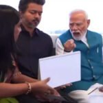 மெட்ரோ ரயிலில் பிரதமர் மோடி, முதல்வர் விஜய் ஒன்றாக இணைந்து பயணம்