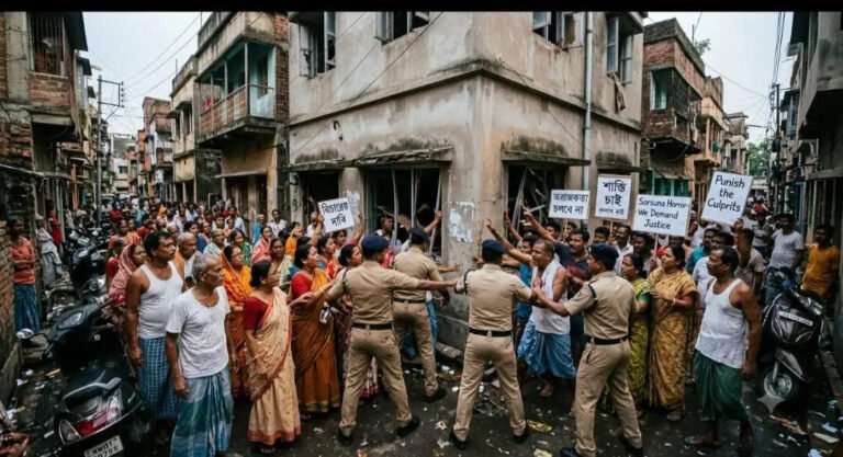 கொல்கத்தாவில் அரங்கேறிய கொடூரம்! 3 பேரை ஆடையின்றி ஊர்வலமாக அழைத்து சென்ற கொடூர கும்பல்!