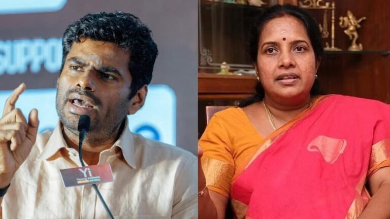 “கரப்பான்பூச்சியை ஆதரிப்பவர்கள் நிச்சயம் தேச விரோதிகள்தான்” அண்ணாமலையைக் கடுமையாகச் சாடிய வானதி சீனிவாசன்….!! 