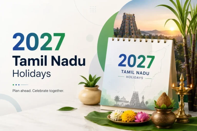 “2027-ம் ஆண்டுக்கான அரசு விடுமுறை பட்டியல் வெளியீடு” மொத்தம் இருபத்தி நான்கு நாட்கள் விடுமுறை என்று அரசாணை அறிவிப்பு….!! 